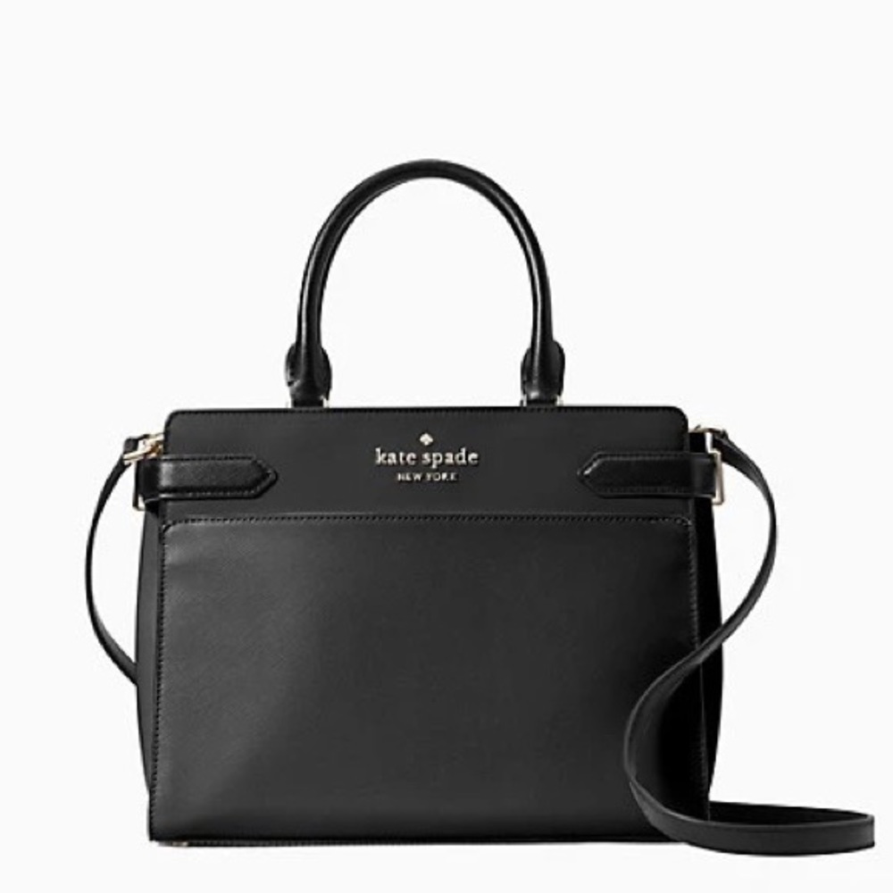 Kate Spade Black Staci Medium Satchel Purse